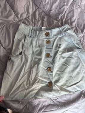 Vintage 2010s Urban Outfitters front button mini skirt